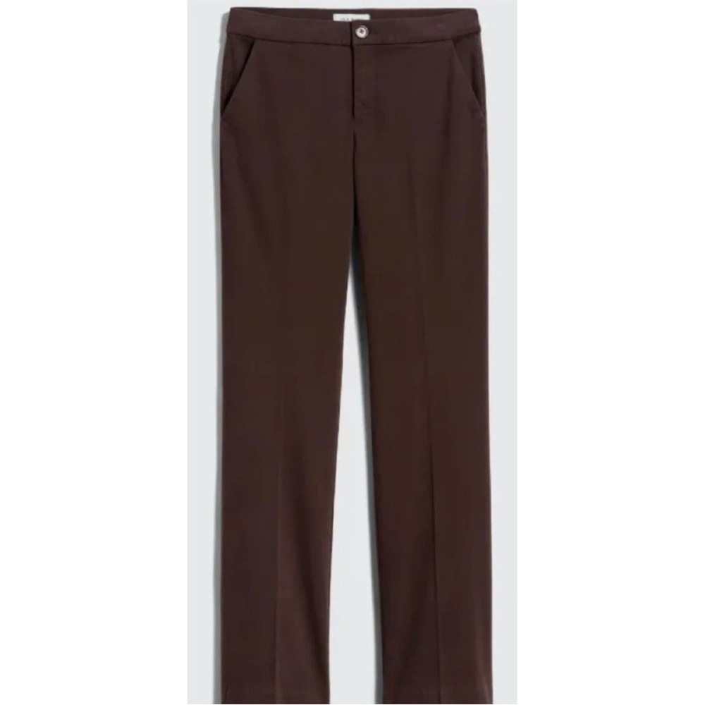 NWT LILA RYAN The Gisele Wide Leg Brushed Sateen Trouser